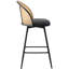 369° Swivel Upholstered Rattan Counter Height Bar Stool-1217763741-1247460250-1250701479
