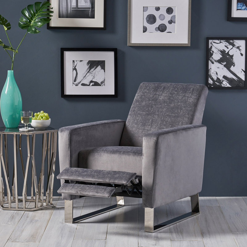 Fauteuil inclinable, Tissu gris