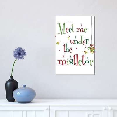Meet Me Under The Mistletoe by Anna Quach - Wrapped Canvas Print