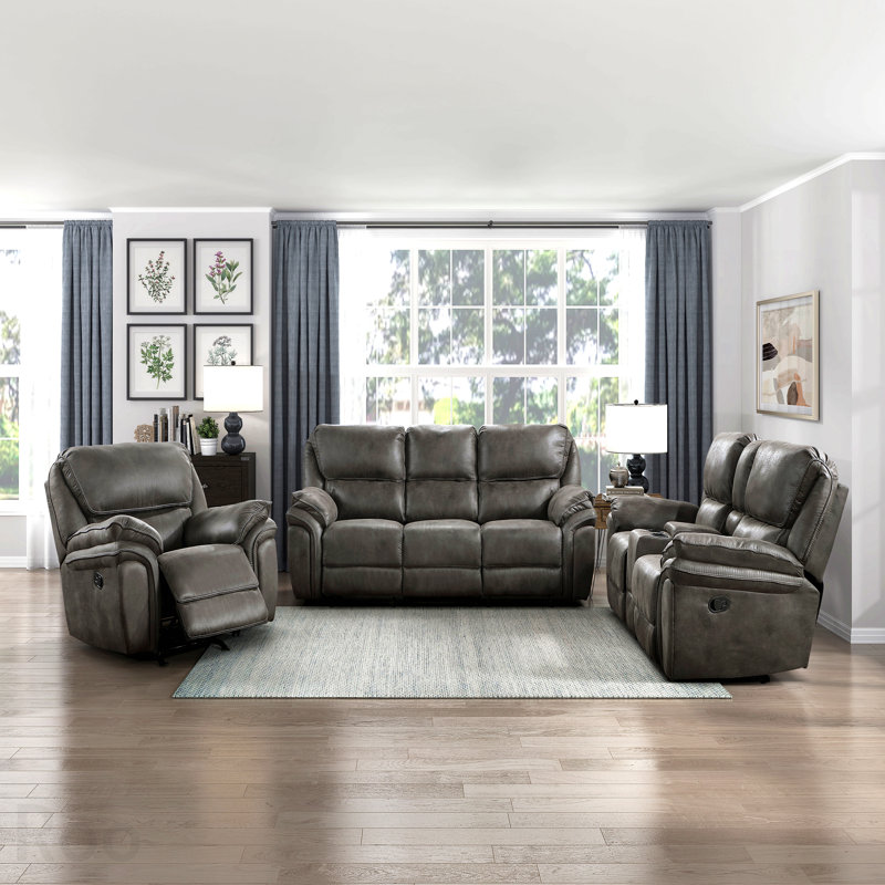 Ensemble de canapé de salon moelleux 3pc