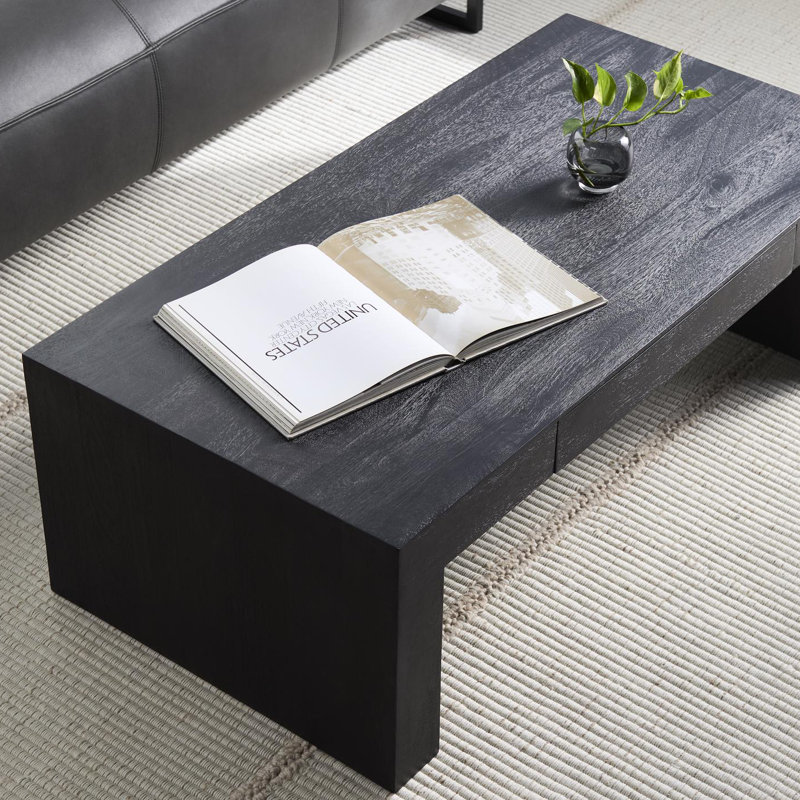 Sonora Modern Coffee Table, Black