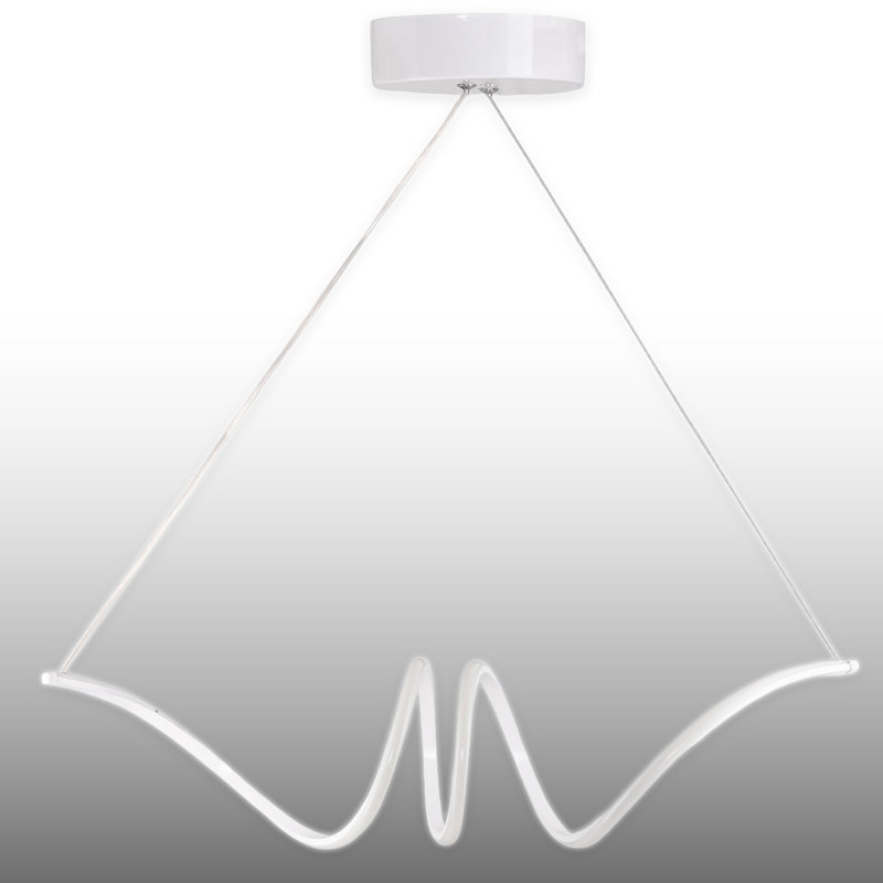 Lustre à DEL à hauteur réglable boucle 4500 / 6500K, Blanc
