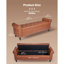 Banc avec repose-pieds capitonné et capitonné à boutons -894701998