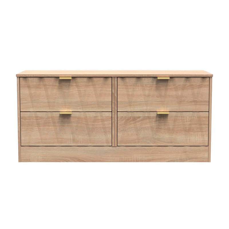 Besmir 4 Drawer Bed Box (Ready Assembled), Bardolino Oak