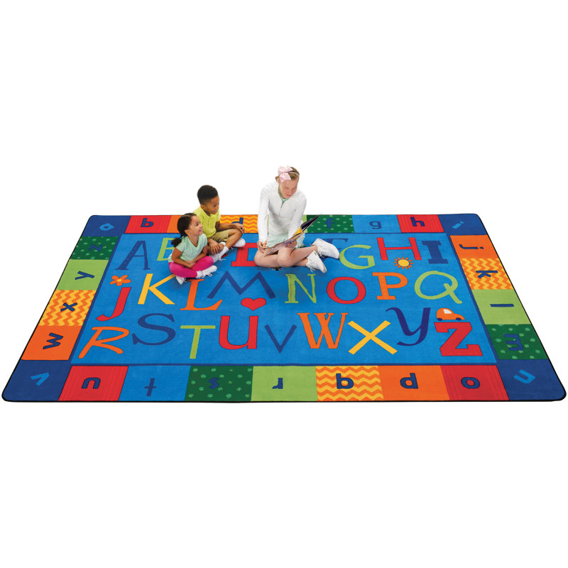 Tapis bleu KIDSoft, Rectangle 4 pi x 6 pi