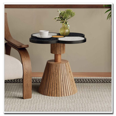 Table d'appoint pour le salon, la chambre à coucher et les petits espaces - Table d'appoint décorative en bois