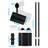 Track Light Kits, Base Package includes 3 x 17.5W Track Lighting Heads(Warm White) + 2 x H Style Track Lighting Rails + 1 x Floating Canopy Connector + 4 x H Track End Caps + 1 x H Track Dead End I Connector-103558191