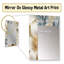 Taevian blanc rétro floral voile de dentelle - miroir mural décoratif floral, miroir floral, art imprimé en métal-918540405