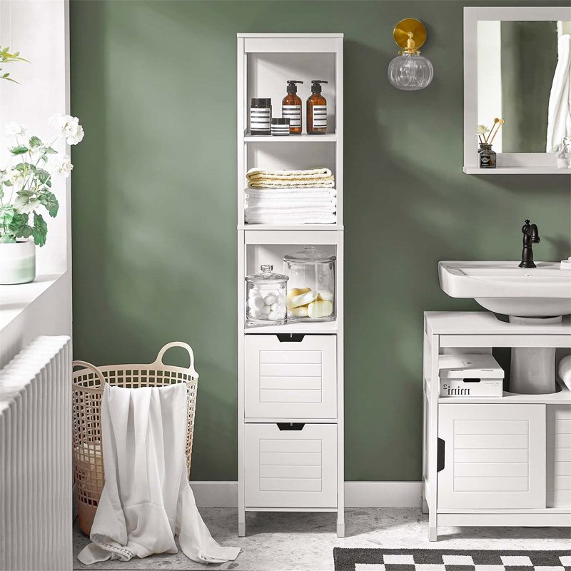 Aadhith Bathroom Cabinet, White