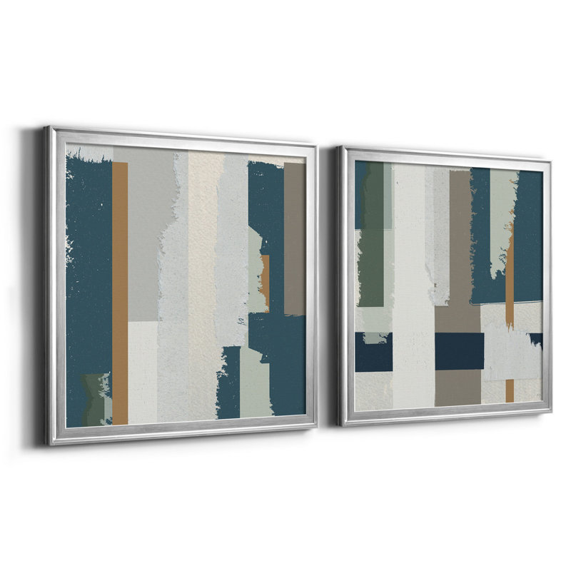 «Close To The Edge I», reproduction de photo sur toile 2 pièces, H 17,5 po x l 35 po x P 1,5 po, Argent