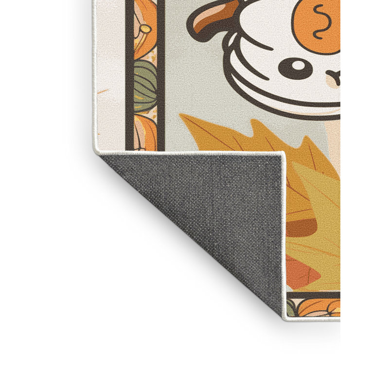 Tapis de vacances d'Halloween The Holiday Aisle®, Rectangulaire 3 pi x 5 pi