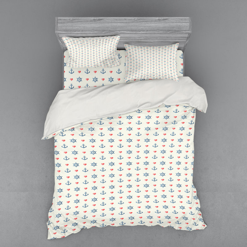 Coastal Duvet Cover, Queen Duvet Cover + 3 Additional Pieces
