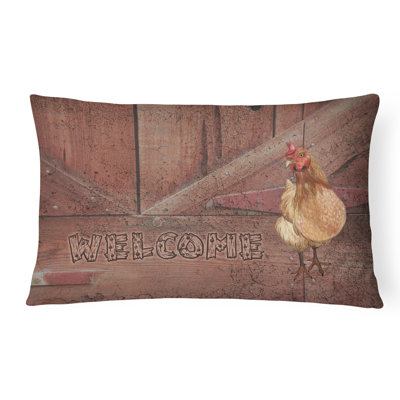 Coussin intérieur/extérieur en poule de poule welcome