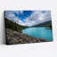 «Mountain Lake» avec eau turquoise et rivage rocheux, art mural-1852435804