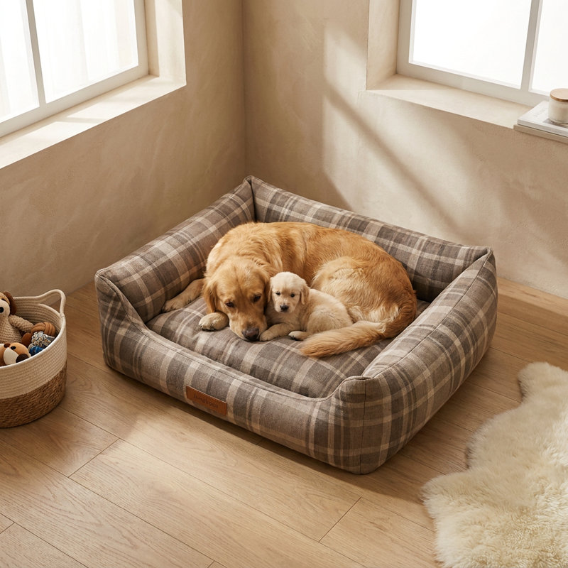 Lit pour chien beige Beige, 22.8" W