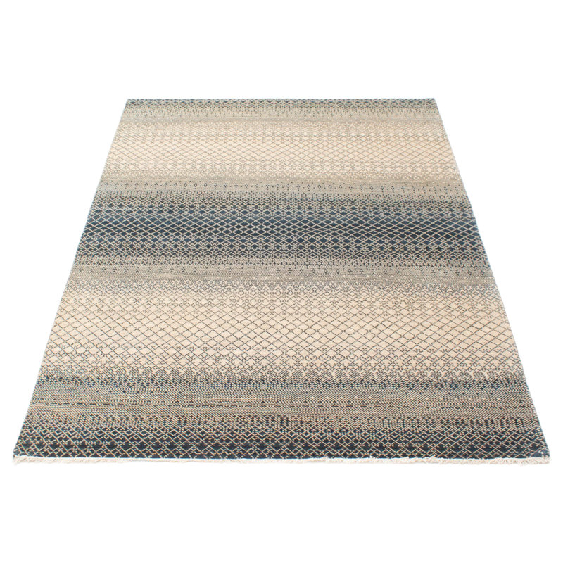 Tapis kaki en soie 6 pi 3 po x 8 pi 10 po