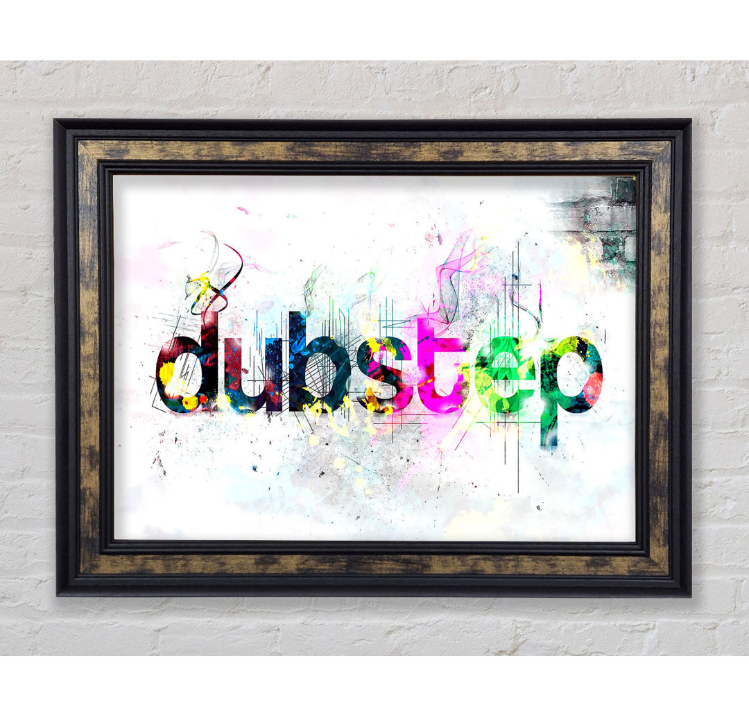 Dubstep Coloured - Einzelner Bilderrahmen Typografie