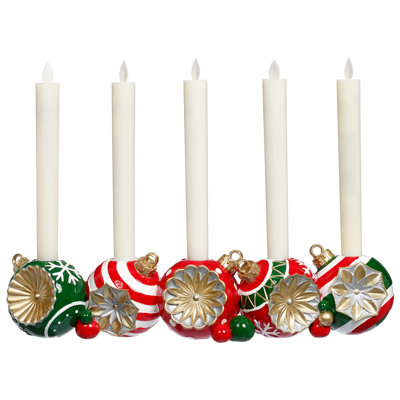 Porte-bougie ornemental 16 x 3,5 po