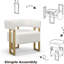 Fauteuil d'appoint avec structure en métal (ensemble de 2)-719785016