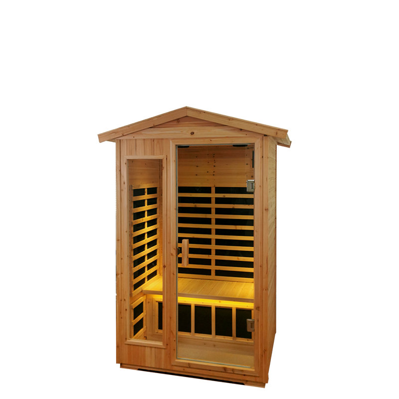 Engdash FAR Infrared Sauna in Hemlock