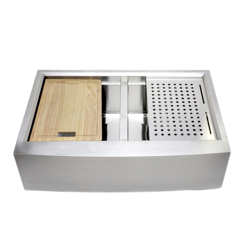 33'' L Double Bowl Stainless Steel Kitchen Sink