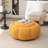 Stevie Upholstered Round Cocktail Ottoman-1149738337