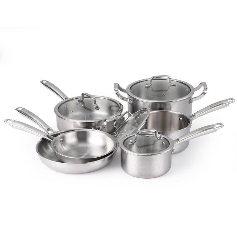10 - Piece Stainless Steel Cookware Set