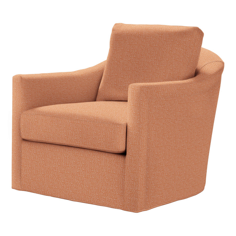 Catalina Swivel Armchair, Perigold Arigato Mango, Dune
