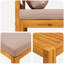 vidaXL Garden Lounge Set Corner Sofa Armchair Coffee Table Solid Acacia Wood