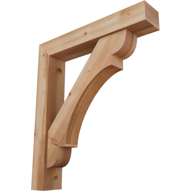 Olympic Block Offset Brace Bracket, 48 x 42, 7 1/2"W Western Red Cedar (Smooth)