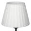 Ensemble de 2 lampes de table de chevet avec cadre et base en métal noir