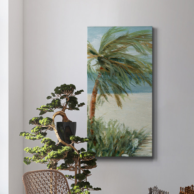 «Beach Walk I», reproduction d'art sur toile tendue, H 40 po x l 20 po x P 1,5 po