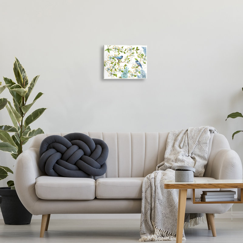 "Dogwood & Bluebirds", art mural par Nan