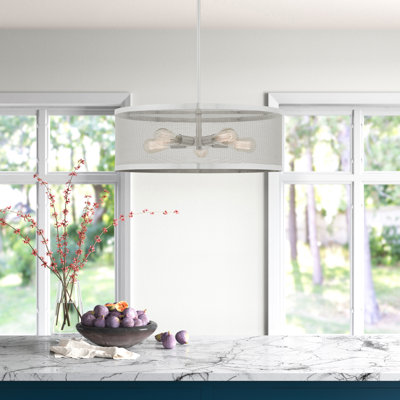 Lustre tambour Spoutnik à 5 lumières Emilia