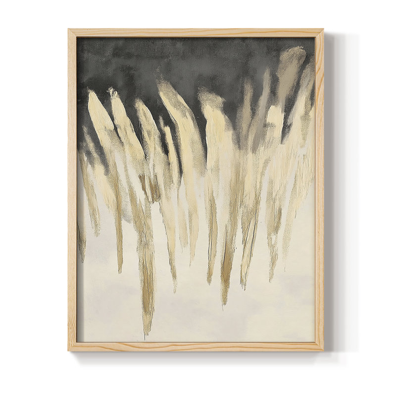 Reproduction encadrée ABSTRACT Series DCCCL XXXVII - bois massif, H 21 po x l 17 po