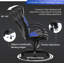Fauteuil de jeu inclinable, ergonomique et réglable pour PC-1661377373