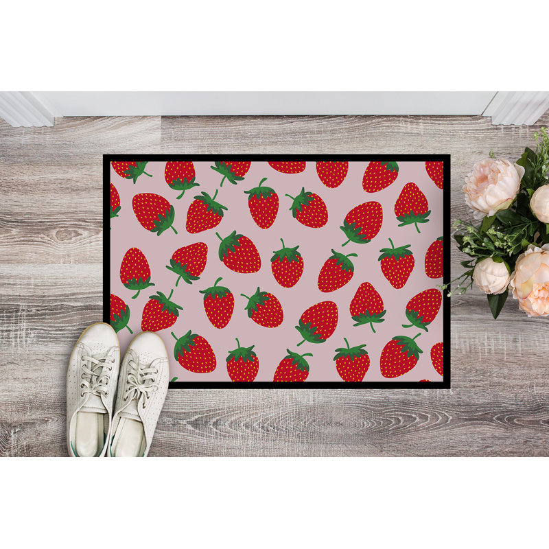 Yokoyama Indoor / Outdoor Rug, Pink, Rectangle 1'6" x 2'3"
