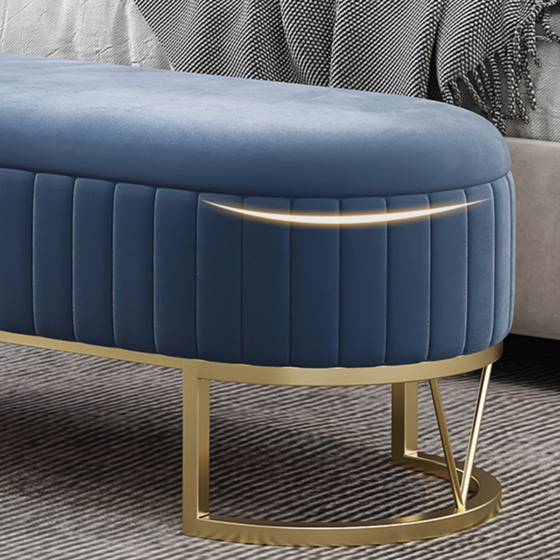 Banc avec revêtement, Bleu