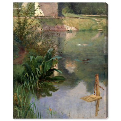 Marge d'un fossé, art rétro classique par Art Remedy