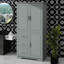 Armoire de rangement spacieuse et grande capacité avec portes, parfaite pour la salle de bain ou le bureau, avec trois tiroirs-110790777