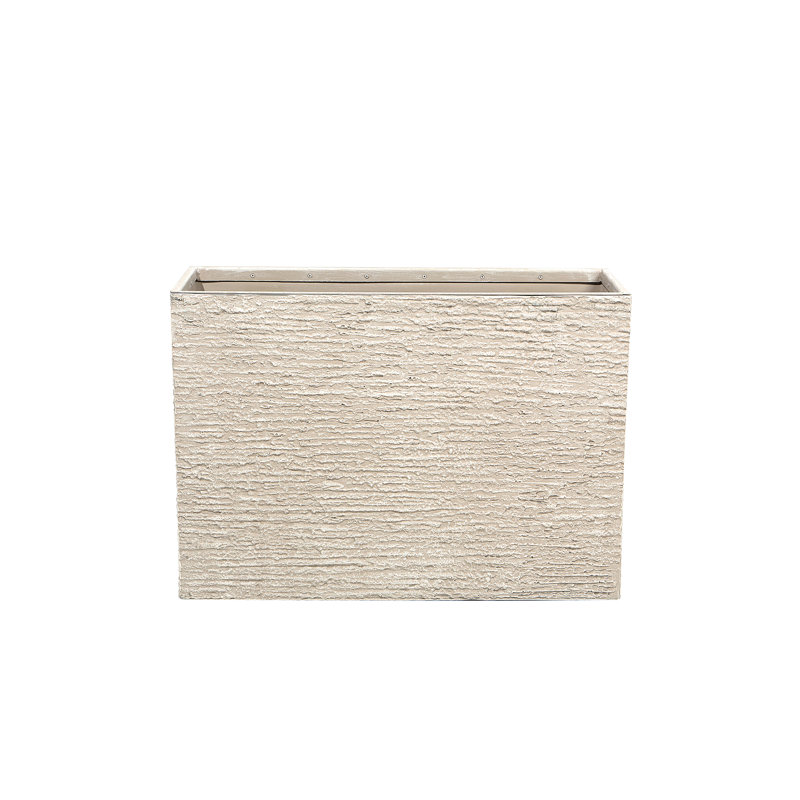 Fayette Ceramic Planter Box, Beige, 56cm H x 80cm W x 34cm D