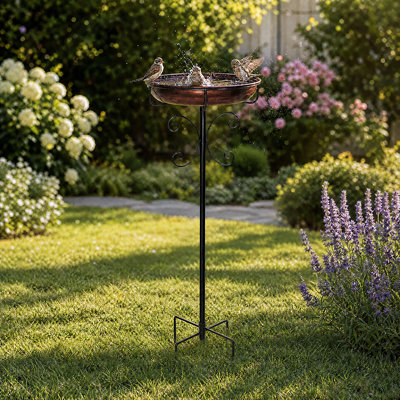 Steel Birdbath