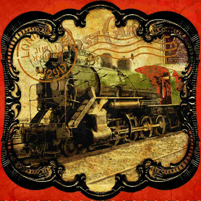 Vintage Travel Centre - Impression sur toile tendue