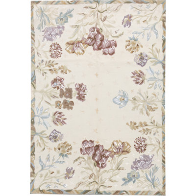 Himalayan Floral Area Rug in Pink/Blue/Brown
