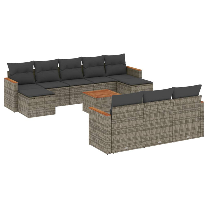  Garden Sofa Set Grey