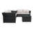 Wicker 4 - Person Patio Conversation Set with Cushions-402479899