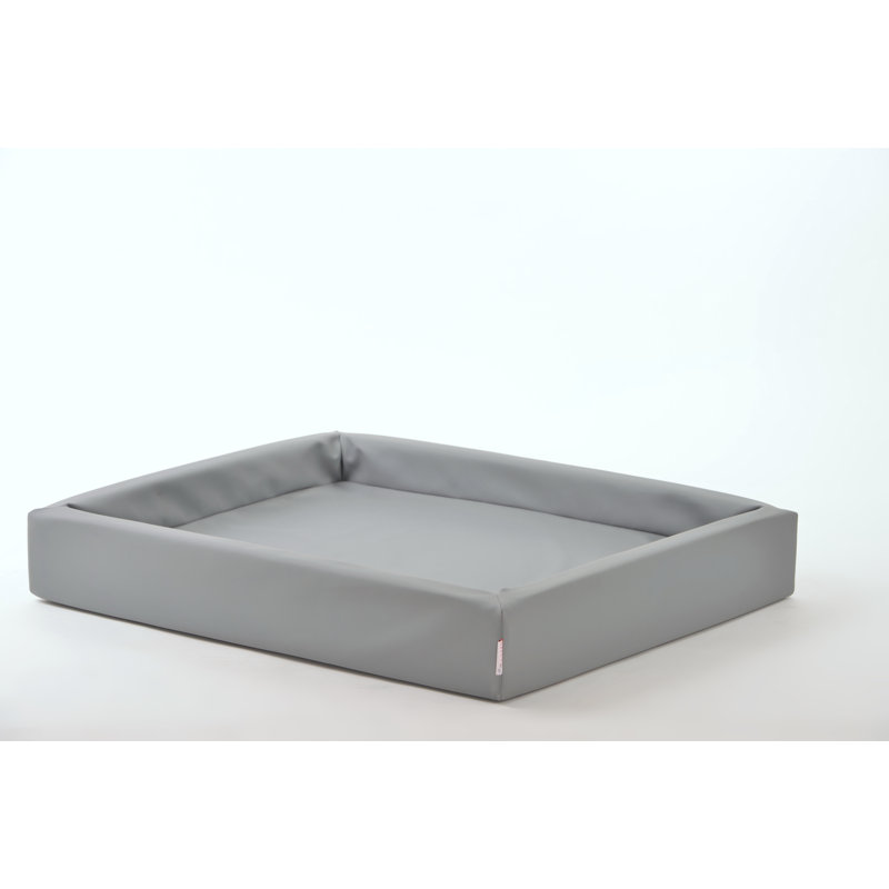 Eady Faux Leather Pet Bed, 15cm H x 100cm W x 80cm D