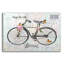 «Vintage Bicycle With Map A» par Jean Plout, art mural en verre acrylique-794964697