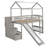 Loft Bed With 2 Drawers And Slide, House Bed With Slide-949401678