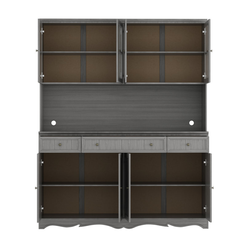 76" Tall Freestanding Pantry Cabinet Kitchen Pantry Storage Cabinet